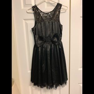 Satin Black Dress